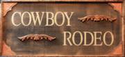 Cowboy Rodeo sign ~ Handcrafted Wood Signs_image