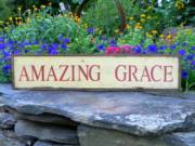Amazing Grace sign ~ Handcrafted Wood Signs_image