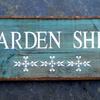 Garden Shed sign - 11"x25" - Garden Signs and Decor - Outdoor Signs - Vintage and Rustic Signs - Rustic Decor - Shabby Chic Decor - Handcrafted by Crow Bar D'signs