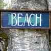 Shabby Chic, Cottage Decor, Lake and Lodge, Beach Decor, Handmade Wood Signs, Indoor and Outdoor Signs, Handcrafted by Crow Bar D'signs, BEACH Sign, 8.5" x 17", $27.00 plus shipping