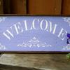 Rustic Country Home Decor, Handmade Wood Signs, Welcome Signs, Indoor and Outdoor Signs, Shabby Chic, Cottage Chic Decor, Handcrafted by Crow Bar D'signs, Vermont, USA, Welcome Sign, 10.5"x 26.5", $40.00