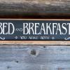 Bed and Breakfast Sign, Black.  Handcrafted Wood Signs, Kitchen Signs, Farmhouse Decor, Rustic, Cottage Chic, Custom Colors Available, Handmade by Crow Bar D'signs