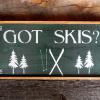 Ski Sign, Rustic Wood Signs, Indoor and Outdoor Signs, Lake and Lodge Signs and Decor, Cabin Sign, Primitive and Rustic Handmade Signs, Handcrafted by Crow Bar D'signs, Made in the USA