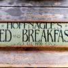 Custom Bed and Breakfast Sign, Established Signs, Handcrafted Wood Signs, Rustic Signs and Home Decor, Indoor and Outdoor Signs, Funny and Humorous Signs, Handmade by Crow Bar D'signs, Made in the USA