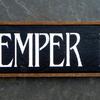 Semper Fi sign - 7"x19" - Vintage and Rustic Signs and Home Decor - Patriotic Home Decor - Handcrafted by Crow Bar D'signs