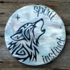 Wolf Sign, Spirit Animal Signs, Inspirational Wood Signs and Sayings, Wildlife Decor, Wildlife Wall Art, Nature Wall Decor, Animal Decor, Country Western, Lake and Lodge, Log Cabin Decor, Handmade Signs by Crow Bar D'signs, Made in the USA