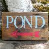 Outdoor Signs, Directional Signs, Handmade Wood Signs, Custom Wood Signs, Arrow, Signage, Personalized Signs, Rustic Wall Decor, Handmade by Crow Bar D'signs, Made in the USA
