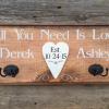 Custom and Personalized Wedding and Anniversary Signs, Coat Hooks, Wall Hooks, Established Signs, Signs for the Home, Personalized Gifts, Custom Signs for the Home, Country Chic Home Decor, Rustic Wood Signs and Hooks, Wedding Gift, Handcrafted by Crow Bar D'signs