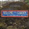 Welcome Signs, Garden Signs, Garden Decor, Outdoor Signs, Custom Wood Signs, Welcome to our Garden Sign, Personalized Signs, Garden Art, Rustic Wood Signs, Wood Decor, Entryway Decor, Home and Living, Home Decorating, Cottage Chic, Country Signs and Decor, Cabin Decor, Garden