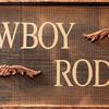 Cowboy Rodeo sign - 12"x25" - Oak Wood Crest Overlays - Western Signs and Decor - Cowboy Decor - Vintage and Rustic Decor - Handcrafted by Crow Bar D'signs
