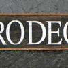 RODEO sign - 7"x21" - Western Home Decor - Cowboy Decor - Indoor and Outdoor Signs - Handcrafted by Crow Bar D'signs