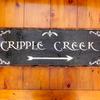 Cripple Creek ~ Sign 10.5"x29" - Home Decor - Indoor and Outdoor Wood Signs - Handcrafted by Crow Bar D'signs